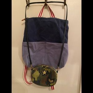 American Eagle backpack -Zara Camouflage Crossbody